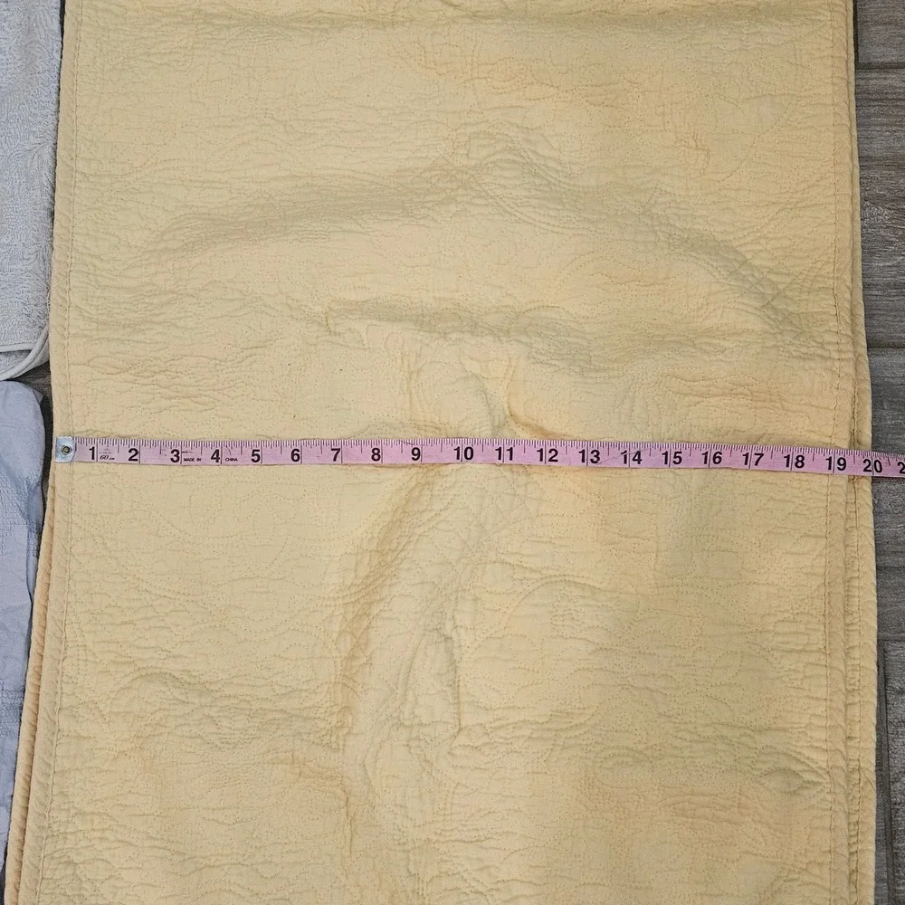 Cottage‎ Cozy King Pillow Sham Lot of 5 sets of 2 Floral Quilted Matelasse 20x36